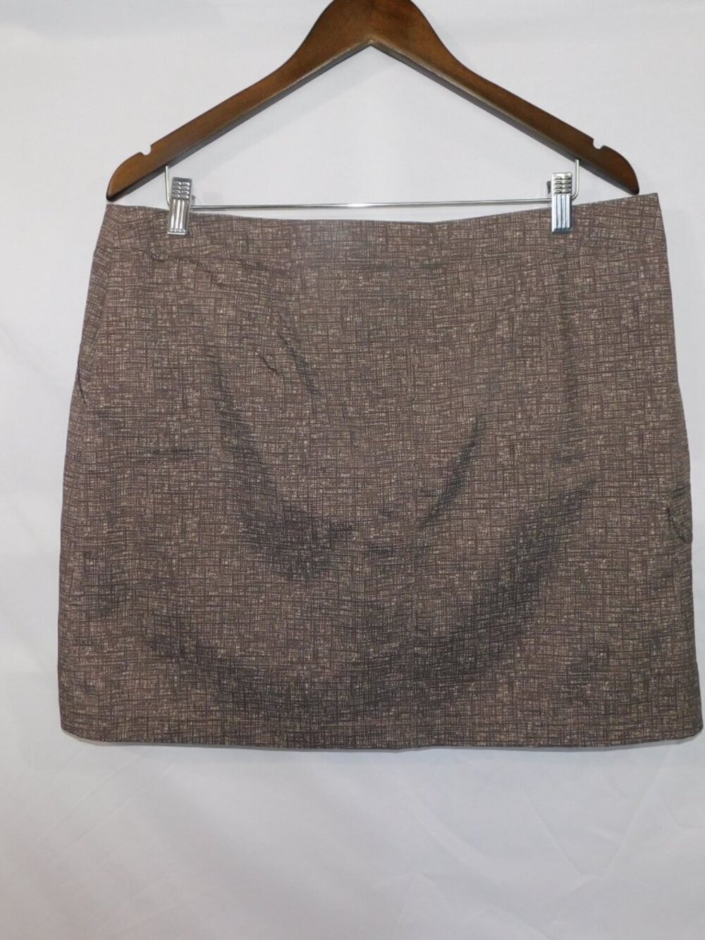 AVIA Brown Tan Water Resistant Golf Skort / Skirt with Shorts Womens XL - Picture 11 of 11